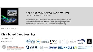 2021 High Performance Computing Practical Lecture 10.2 Distributed Deep Learning Part1 👨‍💻