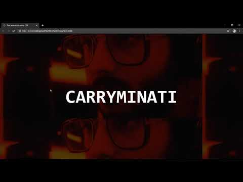 Text Animation Using HTML and CSS - 1