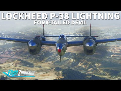 Let's fly the P-38 Lightning!! | Start up & Take off