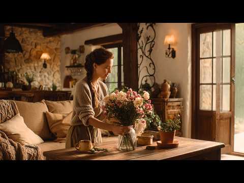 🏡 Red Brick Roof Cottage House Tour | 🌧️ Rainy Day & Dreamy Living