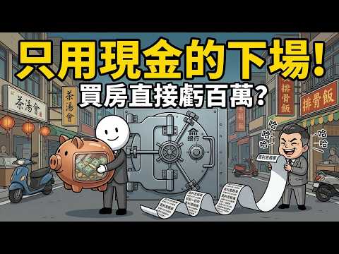 【信用小白陷阱】堅持「只用現金」最安全？殘酷揭露銀行不說的秘密，買房直接虧百萬！