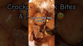 I love Crockpot season! 🥰😋 #eatathome #steakandpotatoes #crockpotmeals #taraeats #homecooked #fyp