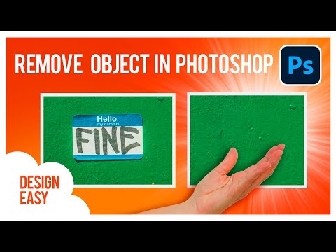 REMOVE TEXT or an Object from Any Image in PHOTOSHOP |  Content Aware Fill Tool - Level: EASY