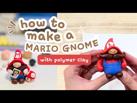 How To Make A Mario Gnome | Polymer Clay Tutorial