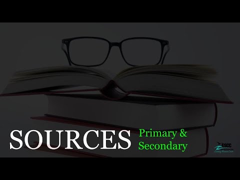 Sources: Primary & Secondary