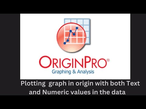 How to plot graph in origin with both text and numeric values in the data