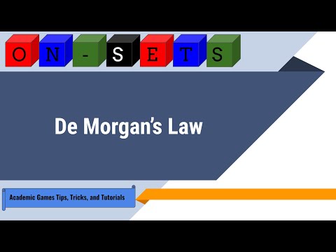 On-Sets Strategy: De Morgan's Law