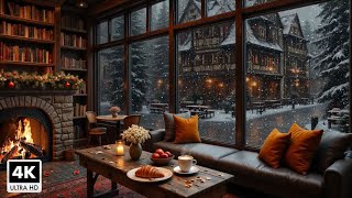 Cozy Winter Jazz Space ❄️ Jazz Piano Music and a Crackling Fireplace for Relax, Study & Work #24