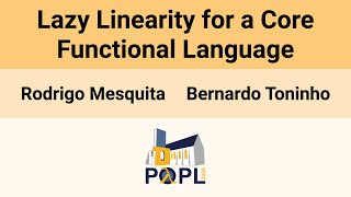 [POPL'26] Lazy Linearity for a Core Functional Language
