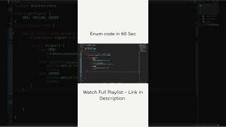 Enumeration Code in 60 Seconds  | Java in 30 Days #learning