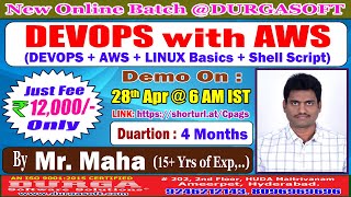 DEVOPS with AWS Online Training @ DURGASOFT