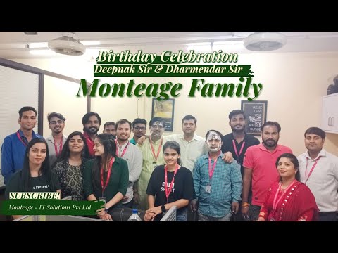 Birthday Celebration 🎂 @Deepak sir & @Dharmendra Sir - @monteage