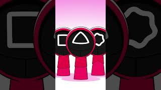 Sprunki Pink vs Black Guards Squid Game #squidgame #animation #squidgameremake
