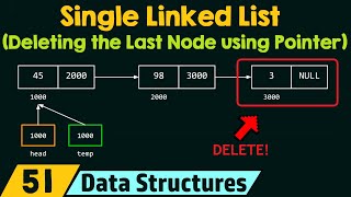 Single Linked List (Deleting the Last Node using Single Pointer)
