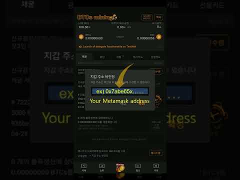 Satoshi BTCs - Testnet eWallet Address setting