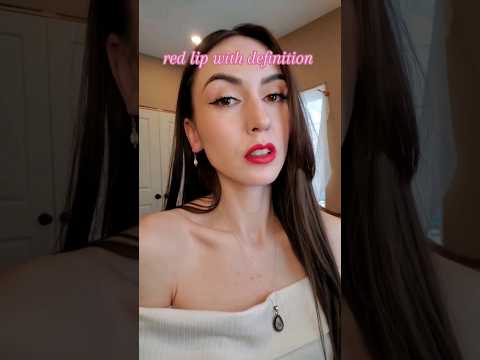 Red Lip Tutorial💄#redlipstick #makeuptutorial #lipsticktutorial
