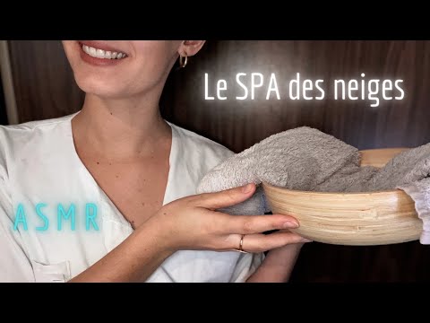 ASMR FR- ❄️ LE SPA DES NEIGES 🧖‍♀️ Soin du corps et du visage...