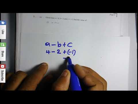 How to solve a Substitution Question?