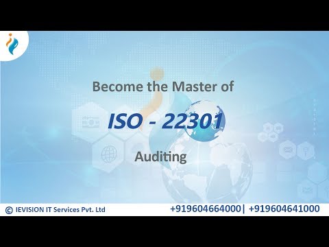 ISO 22301 Lead Auditor Training and Certification - IEVISION