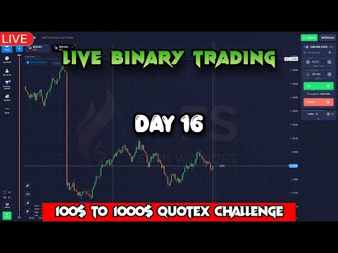 🔴 QUOTEX LIVE TRADING 🔴 DAY 16 $100 To $1000 QUOTEX CHALLENGE