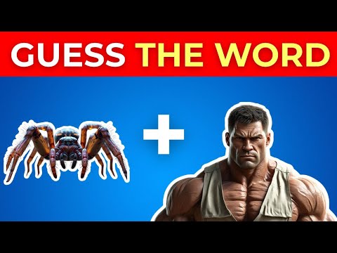 Guess The WORD By Emojis? Popular Words | Emoji Quiz 2025