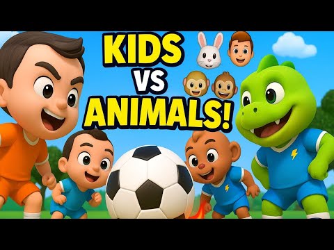 “Goal Time Giggles: Animals Play Soccer!”