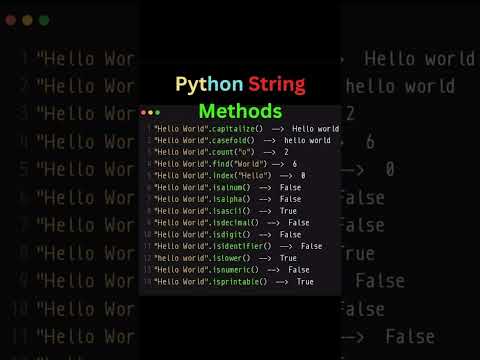 Python String | New Methods | Python Programming #shorts #trending