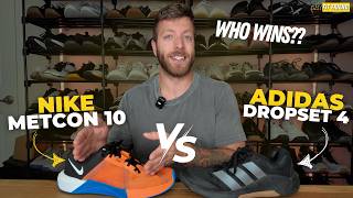 ADIDAS DROPSET 4 vs NIKE METCON 10 | Epic Showdown