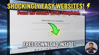 FREE HTML CSS Template 2024 (EASY) | Build a Modern Search Bar Website with NO Coding!