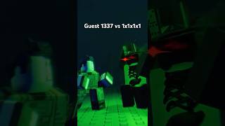 Guest 1337 vs 1x1x1x1 Roblox Forsaken animation meme #forsaken #roblox #robloxshorts