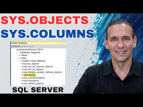 How to use SQL Server sys.objects, sys.colums, sys.all_sql_modules with Billy Thomas ALLJOY Data