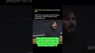 Product Management - Deep thinking before acting - another masterclass, this time from Steve Jobs