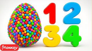 Learn Numbers with Monkey Junior 🔢️🤹 Numbers & Shapes Collection for Children