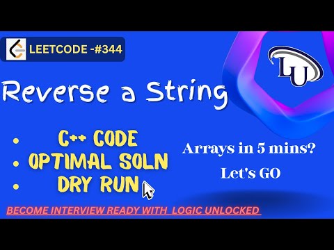🔁 Reverse a String - Leetcode #344 | C++ DSA Must-Know