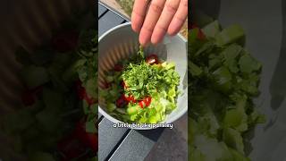 Celery Leaf Salad #celery #foodwaste