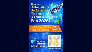 How is Performance Testing Job market in Feb 2026? MGM IT Training & Placement both Online &Offline