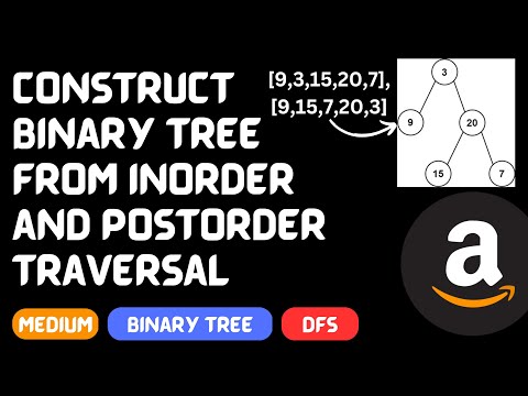 LeetCode#106. Construct Binary Tree from Inorder and Postorder Traversal | C++