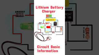 lithium battery charger circuit auto cut off 📴 #circuitbasics #diycircuit @SSRShiuli