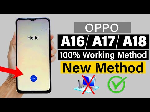 OPPO A16/ A17/ 18 : FRP Unlock | Bypass Google Account - (Without Pc)