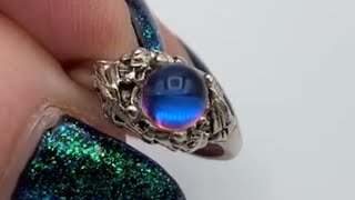 Vintage Mystical Crystal Ball Ring - Ebay Etsy Listing