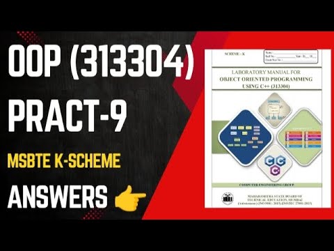 OOP Practical No.9 MSBTE k-scheme || oop practical 9|| MSBTE || msbte k-scheme
