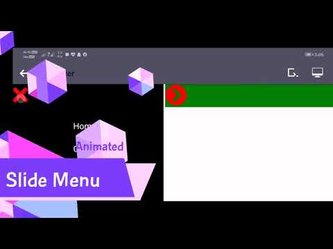 Animated Slide Menu in 5 minutes