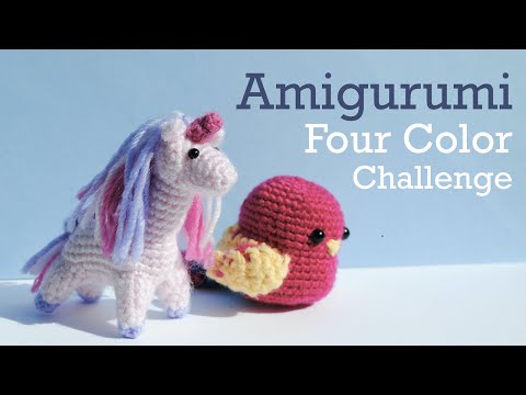 Making Amigurumi with Only Four Colors | Crochet Challenge