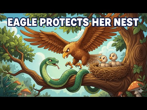 Eagle Babies in Danger! 🐍🦅 | English Moral Story | Bedtime Stories for Kids | Animated Cartoon Story