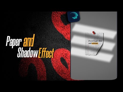 How to make Paper and Shadow effect like after effects in Alight Motion