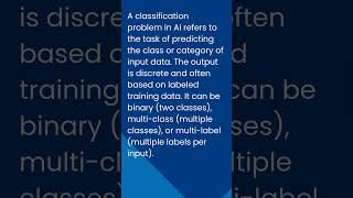 What is a Classification Problem in AI? #ai #artificialintelligence #techiesplusacademy #datascience