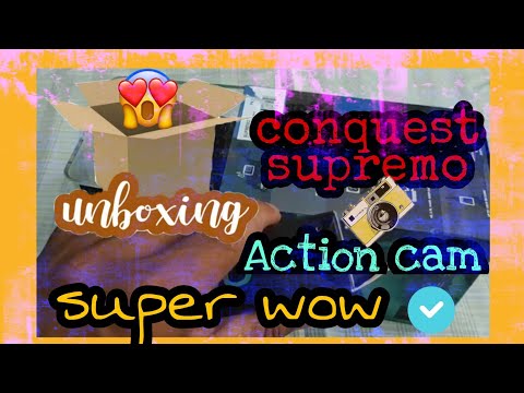 Unboxing and slight review of my supremo conquest camera #conquestsupremo #actioncam