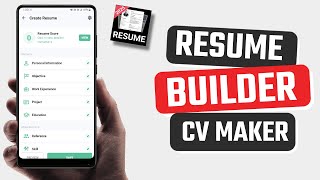 Best resume Builder and CV Maker app for Android