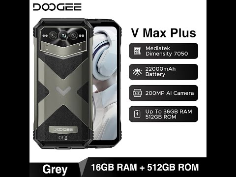 DOOGEE V Max Plus Unveiled 🔥 22000mAh  200MP  36GB RAM