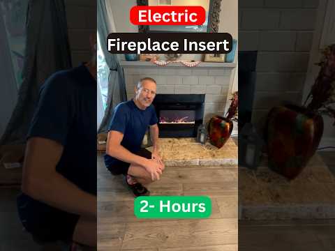 Electric Fireplace insert Installation #electricfireplace  #diy #shorts #Valuxhome